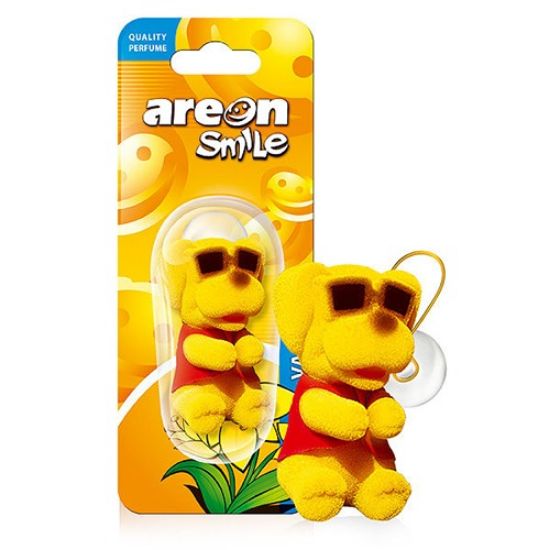 AREON SMILE VANILLA (SARI KÖPEK) OTO ARAÇ KOKUSU resmi